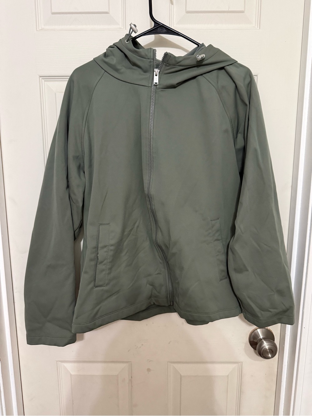 32 Degrees Olive Green Zip-Up Hooded Jacket